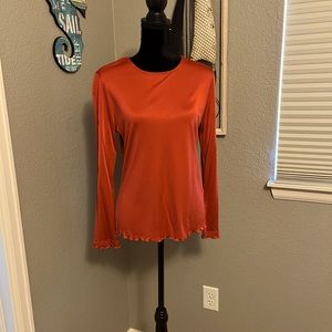 COVELO CLOTHING 100% Silk Long Sleeve shirt!!  Size L